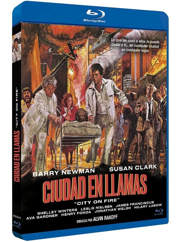 CITY ON FIRE 1979 / Barry man / Shelley Winters Region A B C Bluray Brand New
