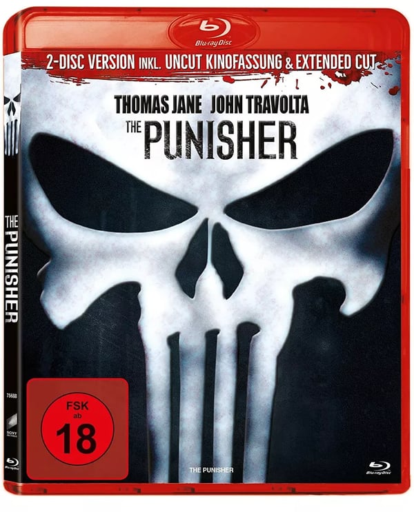THE PUNISHER EXTENDED CUT / 2 Disc Edition / John Travolta RB Bluray Brand New