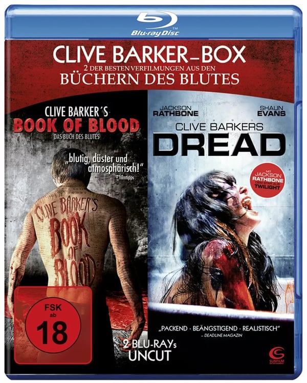 BOOK OF BLOOD & DREAD Uncut / Clive Barker Region B Bluray Brand New