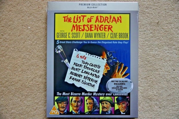 BLURAY THE LIST OF ADRIAN MESSENGER PREMIUM EXCLUSIVE EDITION STOCK Brand New