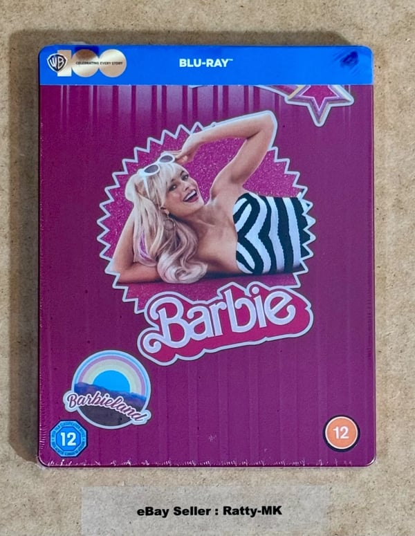 BARBIE BLU RAY STEELBOOK (READ DESCRIPTION) Brand New