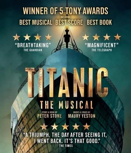 Titanic : The Musical (BLU RAY) Region free Brand New