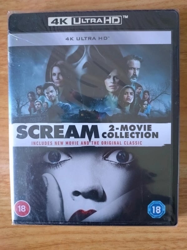 Scream 2 Movie Collection 2022 and 1996 Original 4K UHD Brand New