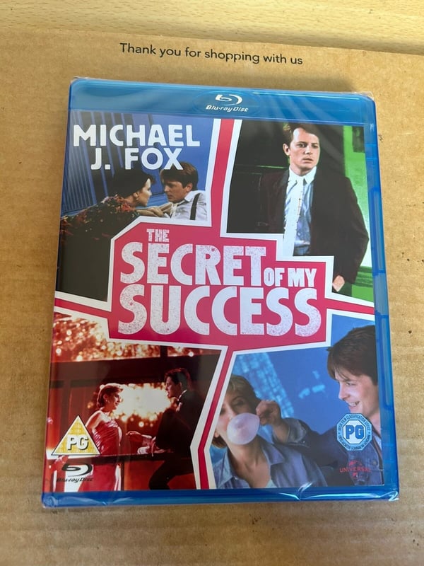 The Secret Of My Success Rare 1st Release Blu Ray Michael J Fox Brand New