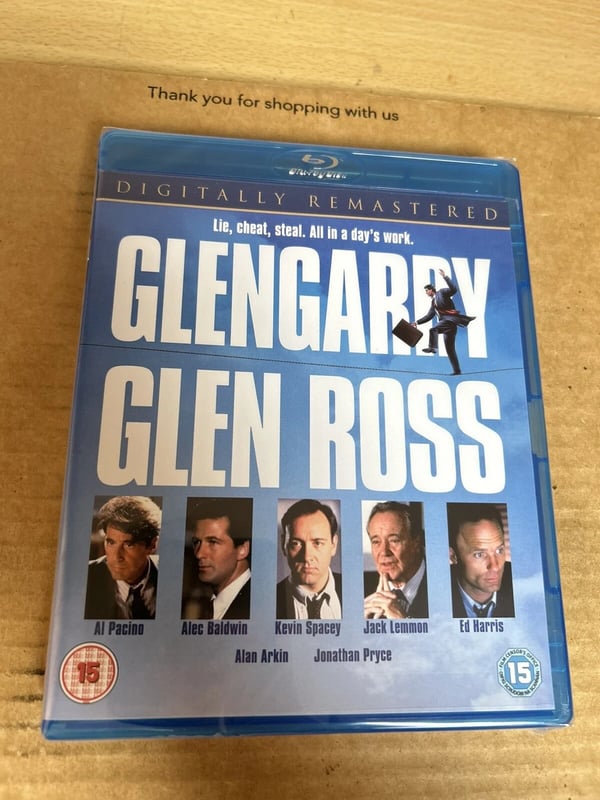 Glengarry Glen Ross DIGITALLY REMASTERED Reg Free Bluray Brand New