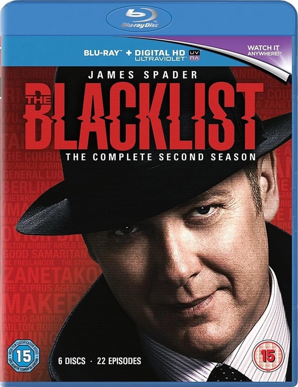 THE BLACKLIST COMPLETE SERIES 2 Blu Ray 2nd Second Season Two R2 Brand New