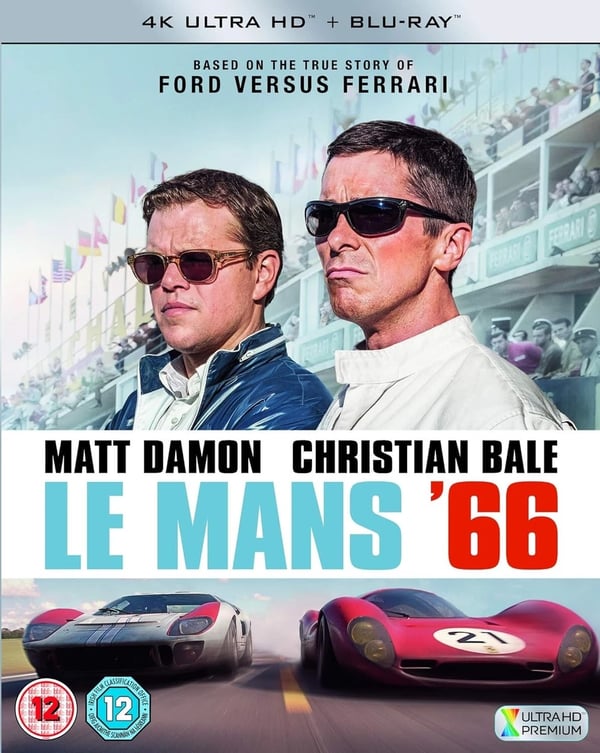 Matt Damon, Le Mans 1966 Car Racing '66 4K UHD Ultra High Definition Movie Film Brand New