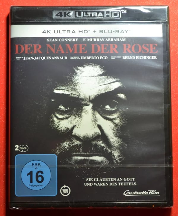 EU Import The Name of the Rose 4K + Bluray Brand New