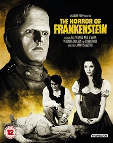 THE HORROR OF FRANKENSTEIN BLURAY Jimmy Sangster Ralph Bates Movie Film R2 Brand New