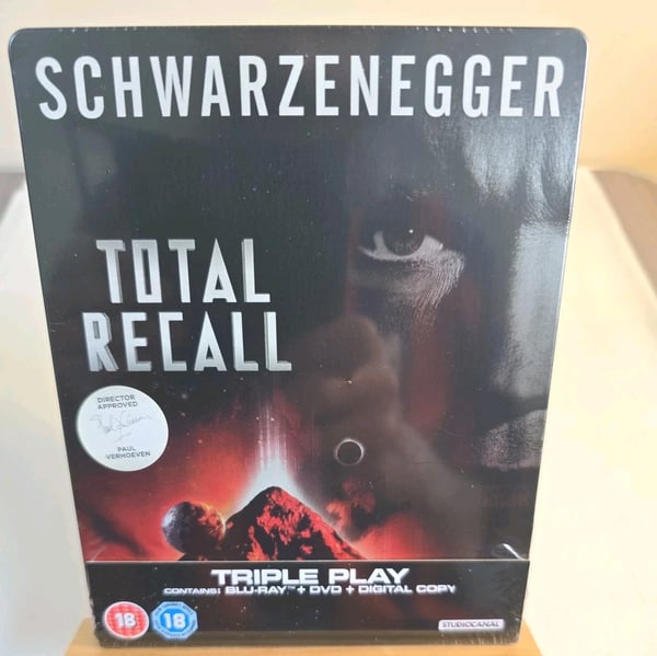 TOTAL RECALL BLURAY STEELBOOK, Brand New