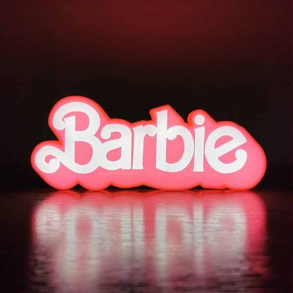 Barbie The Movie LED Sign, Logo Sign, USB Night Light, Hot Toys, Ken & Barbie Brand New