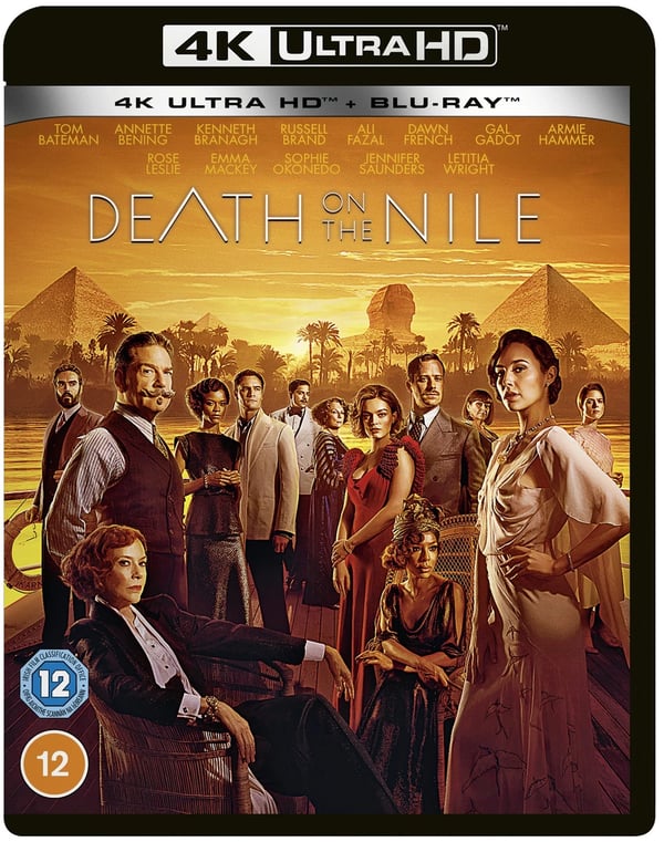 Death On the Nile (4K UHD Bluray) Armie Hammer Gal Gadot Ali Fazal Rose Leslie Brand New