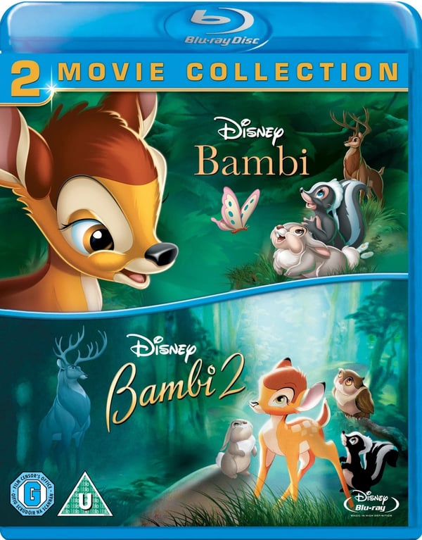 Bambi/Bambi 2 The Great Prince of the Forest (Bluray) Hardie Albright Brand New