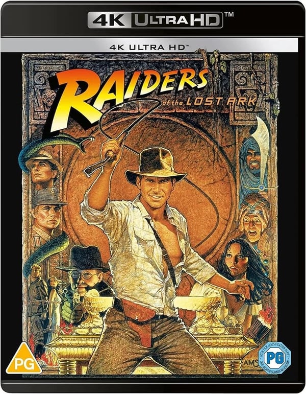 INDIANA JONES 4K RAIDERS OF THE LOST ARK UHD BLURAY 1981 & SLIPCOVER Brand New