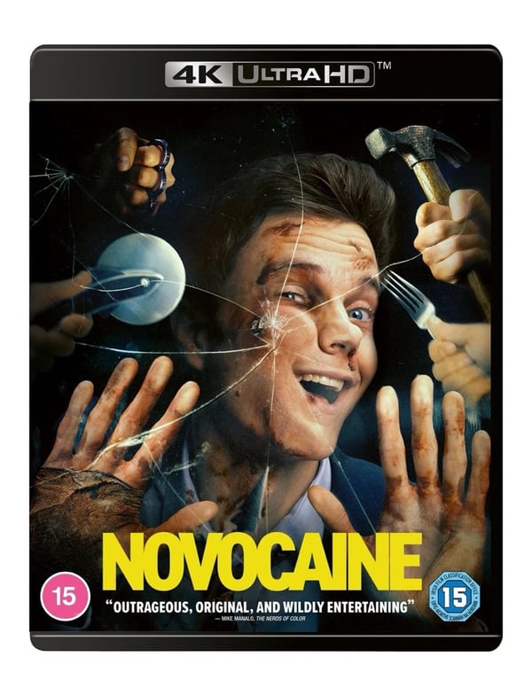 NOVOCAINE 4K REMASTERED UHD BLURAY JACK QUAID AMBER MIDTHUNDER 2025 Brand New