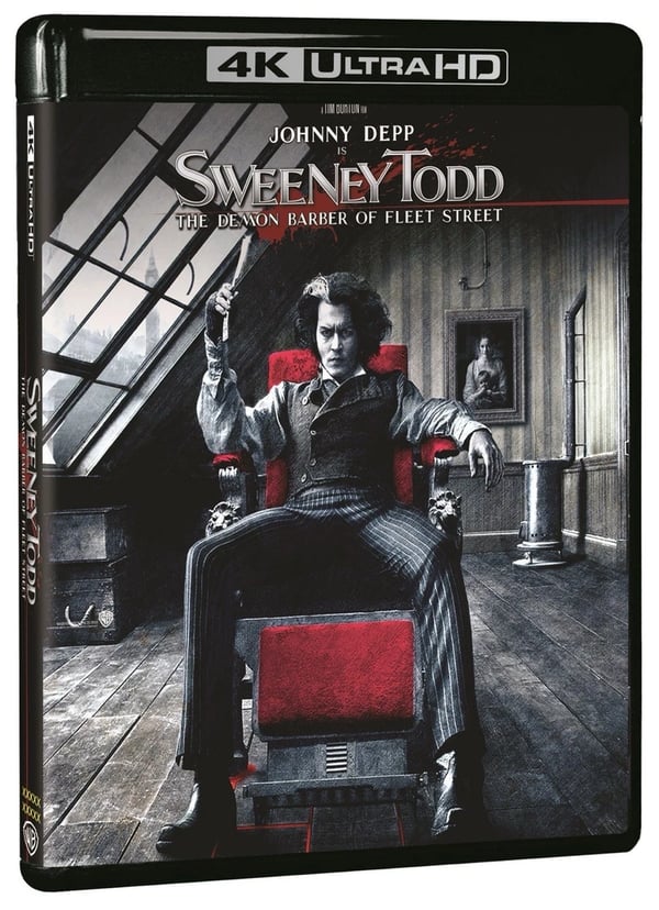 SWEENEY TODD 4K REMASTERED UHD BLURAY JOHNNY DEPP 2007 + SLIPCOVER Brand New