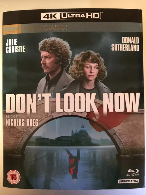 DONâ€™T LOOK NOW 4K UHD REMASTERED BLURAY NICHOLAS ROEG + SLIPCOVER Brand New