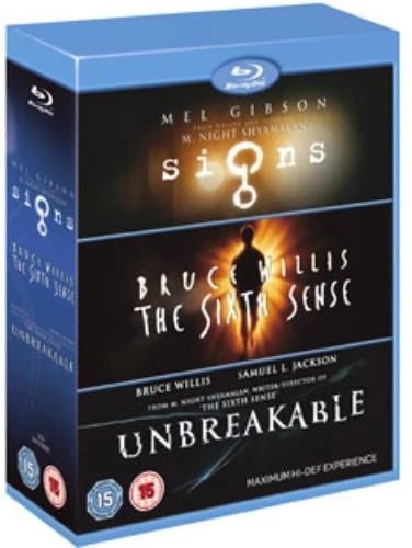 M Night Shyamalan Signs/The Sixth Sense/Unbreakable Region B Blu Ray Brand New