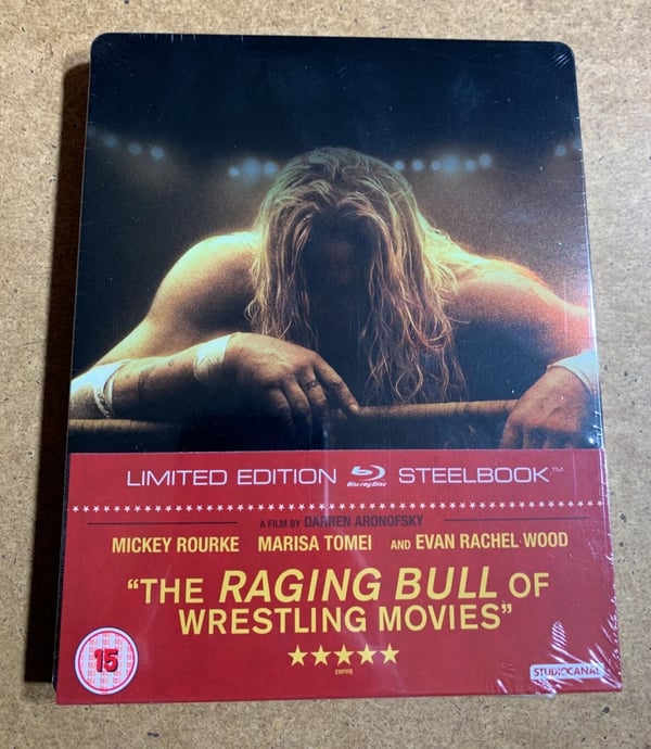 THE WRESTLER Mickey Rourke BluRay SteelBook Darren Aronofsky RARE Reg B Brand New