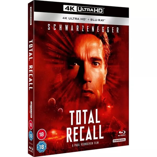 TOTAL RECALL 4K REMASTERED UHD BLURAY 1990 + + SLIPCOVER Brand New