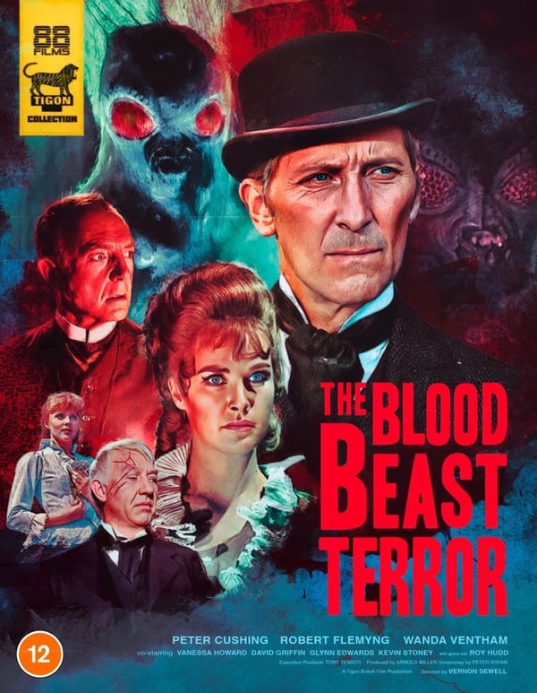 THE BLOOD BEAST TERROR BLURAY 88 FILMS PETER CUSHING 1968 SLIPCOVER Brand New
