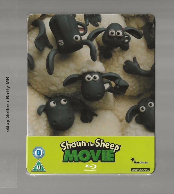 SHAUN THE SHEEP MOVIE BLU RAY STEELBOOK Brand New SHAUN THE SHEEP MOVIE BLU RAY STEELBOOK Brand New