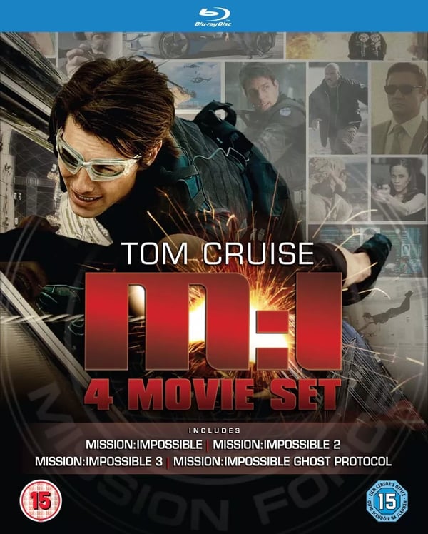 Mission Impossible Quadrilogy [Bluray] [1996] [Region Free] Box Set Brand New