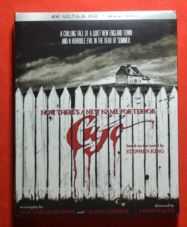 USA release Cujo 4K + Bluray + Slip Cover Stephen King Brand New