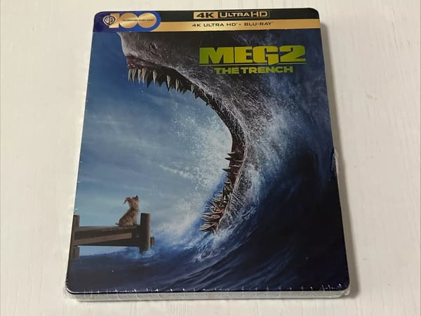 Meg 2 The Trench 4K UHD Bluray SteelBook EU Import Exclusive Brand New