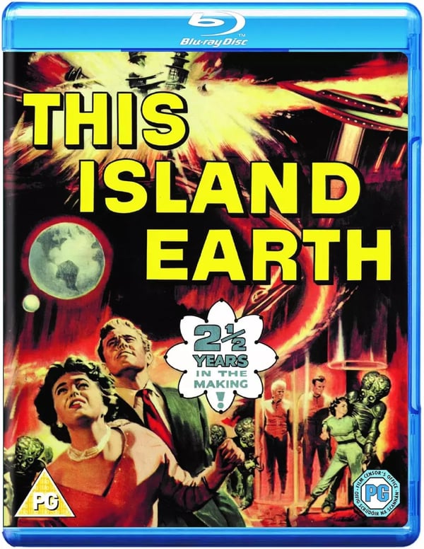 THIS ISLAND EARTH BluRay Jeff Morrow Faith Domergue Movie R2 Brand New