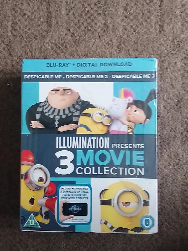 DESPICABLE ME 13 BLURAY 3 MOVIE COLLECTION FREEPOST Brand New