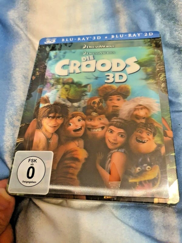 The CROODS 3D+2D BluRay Media Market Lenticular Exclusive Limited Steelbook Brand New