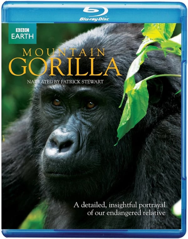 MOUNTAIN GORILLA Bluray BBC EARTH Documentary Narrated By Patrick Stewart Brand New