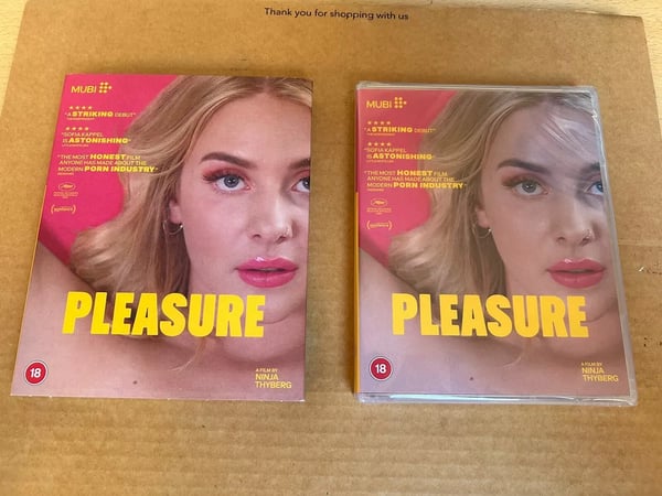 Pleasure (2021) Reg B Bluray Limited Ed + Slipcase Sofia Kappel Brand New