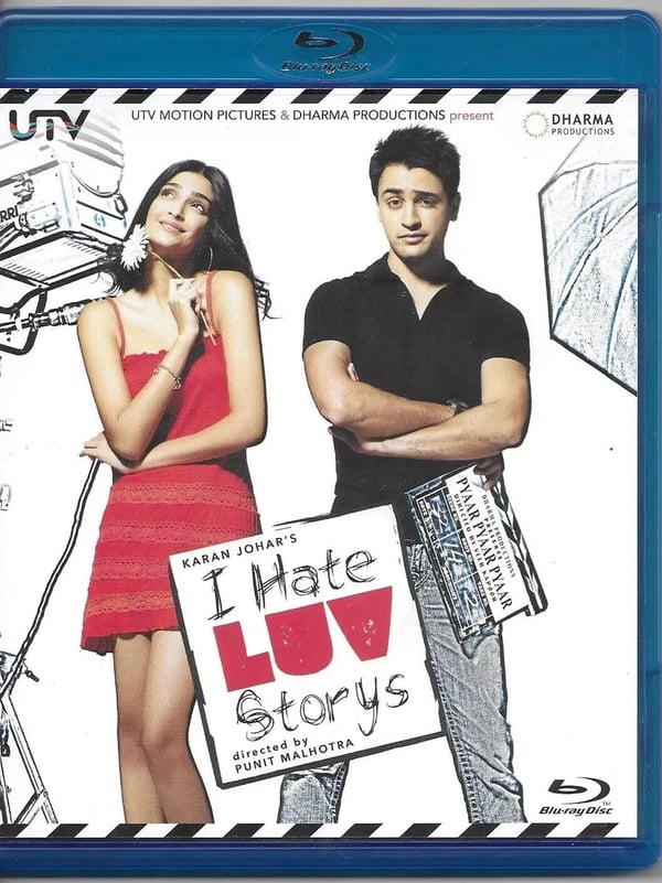 I HATE LUV STORYS (2010) BLURAY With Imran Khan, Sonam Kapoor, Sammir Dattani Brand New