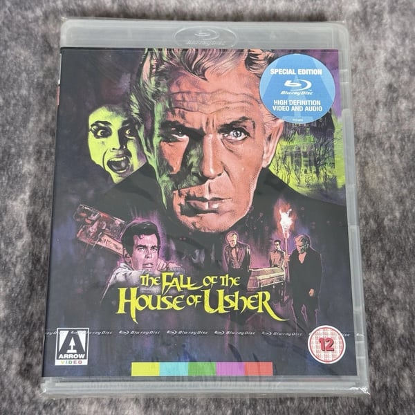 The Fall Of The House Of Usher Bluray 1960 Horror Arrow Video Brand New