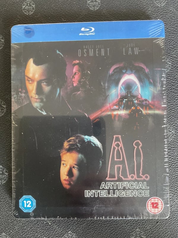 A.I. Artificial Intelligence LIMITED ED. STEELBOOK BLURAY . Free Post Brand New