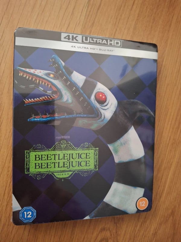 Beetlejuice Beetlejuice 4K Ultra HD + BluRay Steelbook Brand New