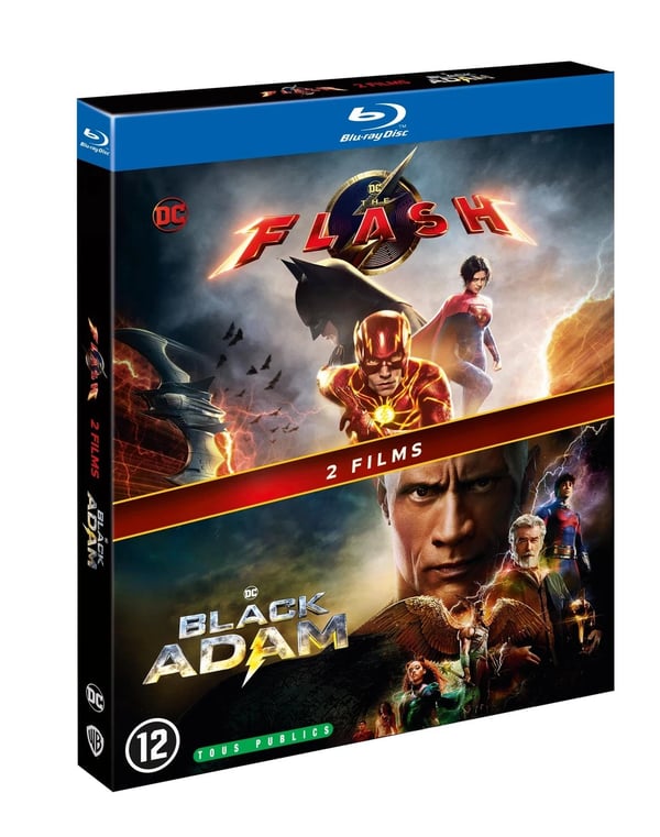 BLACK ADAM + THE FLASH BluRay (NL Versie) (Bluray) Michael Keaton Ezra Miller Brand New