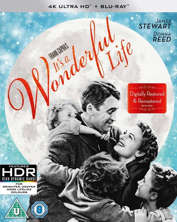 It's a Wonderful Life (4K UHD Bluray) Ward Bond H.B. Warner Gloria Grahame Brand New
