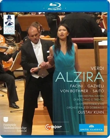 Verdi Alzira Live Concert Bluray Region B Movie Fast Ship Quality Brand New