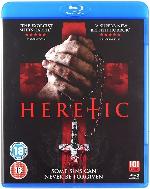 HERETIC Bluray Peter Handford ‎Andrew Squires HORROR Movie Film R2 Brand New