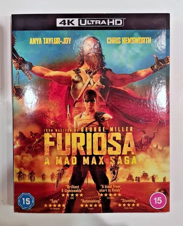 4K UHD BLURAY FURIOSA A MAD MAX SAGA STOCK Brand New