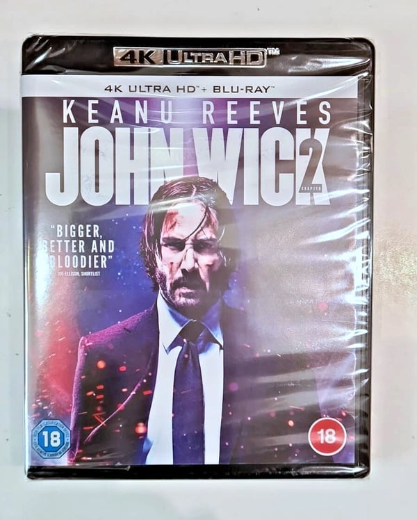 4K UHD BLURAY JOHN WICK 2 STOCK Brand New
