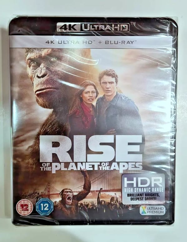 4K UHD BLURAY RISE OF THE PLANET OF THE APES STOCK Brand New