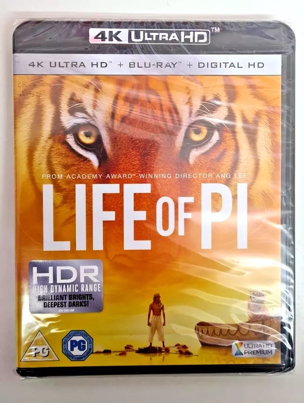 4K UHD BLURAY LIFE OF PI STOCK Brand New