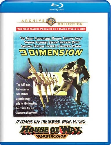 PREORDER HOUSE OF WAX (1953) 3D (BLU RAY) Region free Brand New