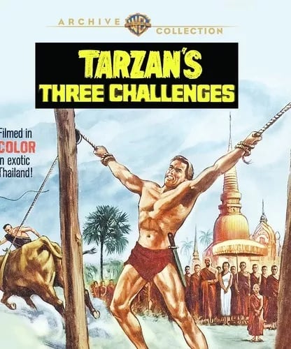 PREORDER TARZAN'S THREE CHALLENGES (1963) BLU RAY Region free Brand New