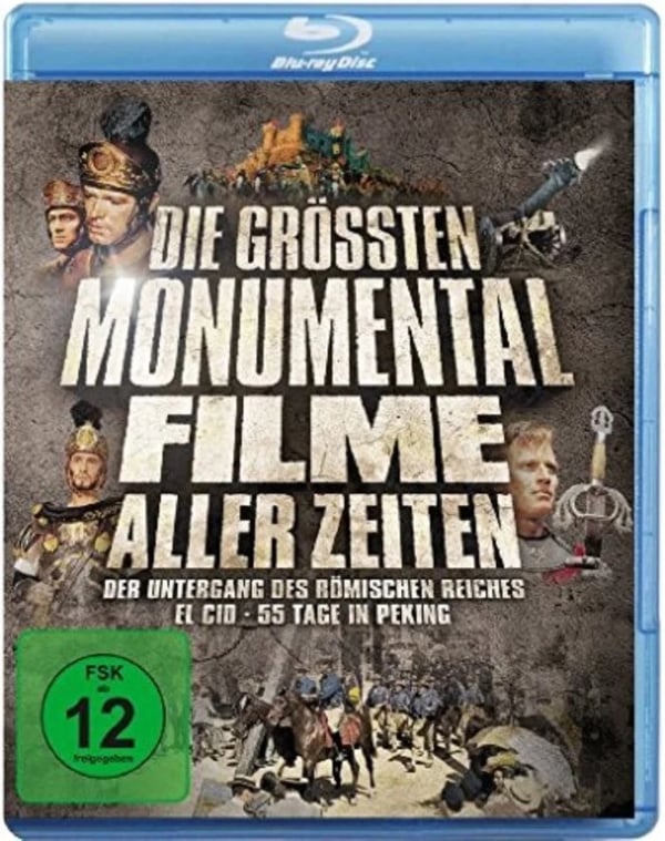Die grÃ¶ssten Monumentalfilme aller Zeiten (Bluray) Charlton Heston Anthony Mann Brand New