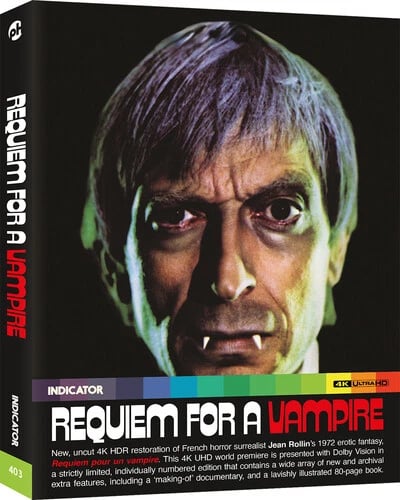 Requiem for a Vampire Bluray (2024) MariePierre Castel, Rollin (DIR) cert 18 Brand New